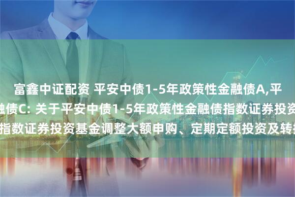 富鑫中证配资 平安中债1-5年政策性金融债A,平安中债1-5年政策性金融债C: 关于平安中债1-5年政策性金融债指数证券投资基金调整大额申购、定期定额投资及转换转入业务的公告
