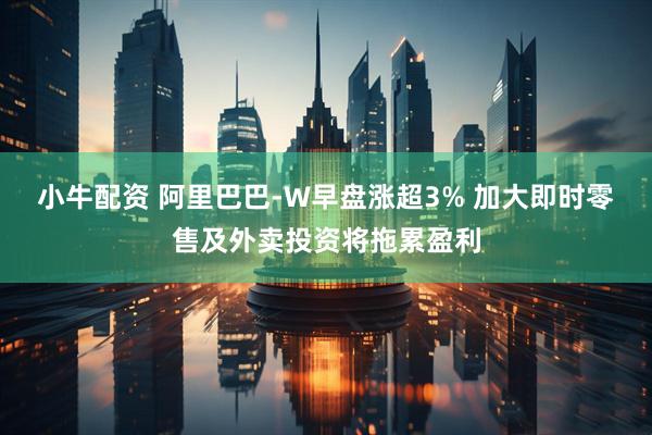 小牛配资 阿里巴巴-W早盘涨超3% 加大即时零售及外卖投资将拖累盈利