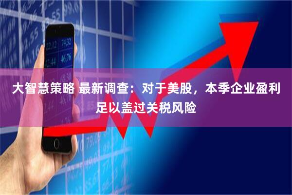 大智慧策略 最新调查：对于美股，本季企业盈利足以盖过关税风险