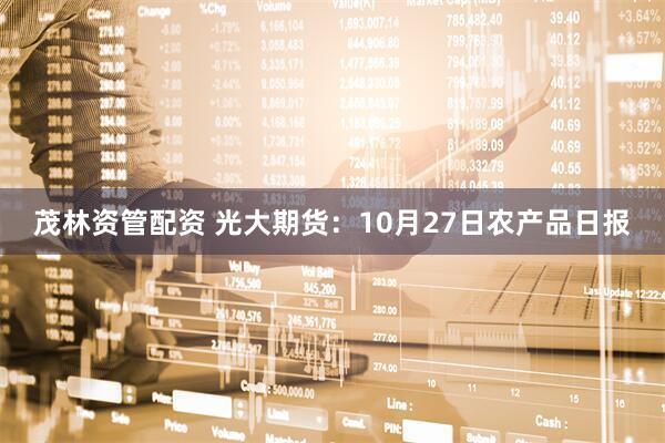 茂林资管配资 光大期货：10月27日农产品日报
